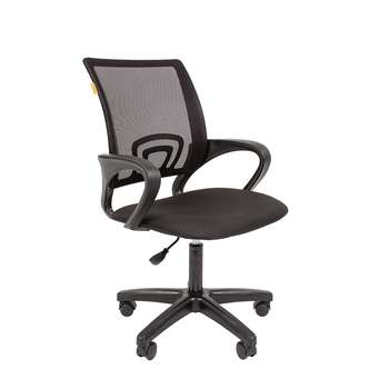 Кресло CHAIRMAN 696 LT офисное, обивка: текстиль, цвет: черный