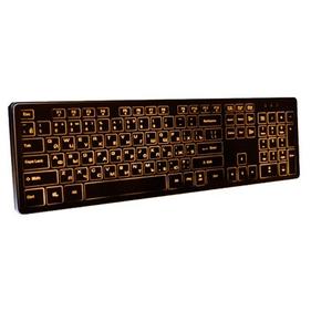 Клавиатура Dialog Katana KK-ML17U BLACK  - Multimedia, с янтарной подсветкой клавиш, USB, черная