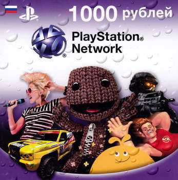 Игра для приставки Playstation Network Card 1000: Карта оплаты 1000 руб.