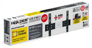 Кронштейн HOLDER LCD-F4611-B черный 32"-65" макс.35кг настенный наклонный