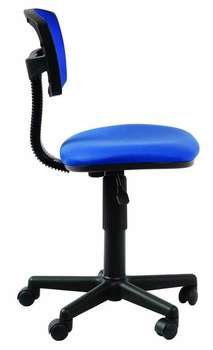 Кресло, стул БЮРОКРАТ Кресло CH-299/BL/15-10 спинка сетка синий сиденье темно-синий 15-10