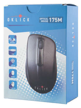 Мышь 175M черный оптическая (1000dpi) USB (2but)