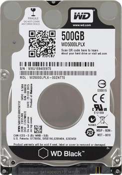 Жесткий диск HDD WD Original SATA-III 500Gb 5000LPLX Black (7200rpm) 32Mb 2.5"