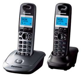Телефон Panasonic Р/ Dect KX-TG2512RU1 серый металлик АОН