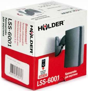 Кронштейн HOLDER LSS-6001 черный макс.5кг настенный поворот и наклон