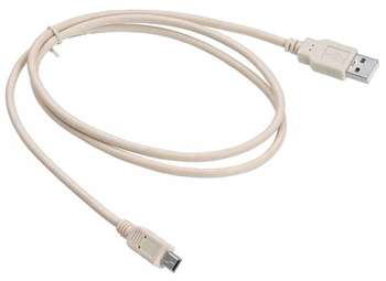 Кабель BURO USB2.0-M5P-1 USB A 1м серый