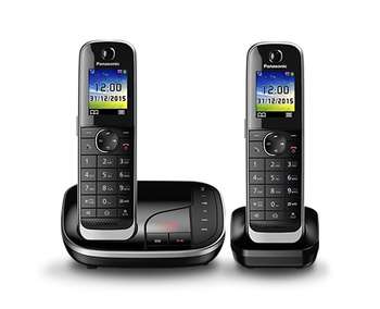 Телефон Panasonic KX-TGJ322RUB черный автооветчик АОН