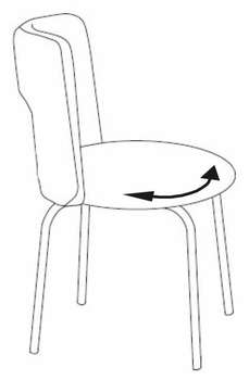 Кресло, стул БЮРОКРАТ KF-1/GREY26-25 вращающийся серый 26-25