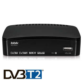 Спутниковый ресивер BBK DVB-T2  SMP129HDT2 черный