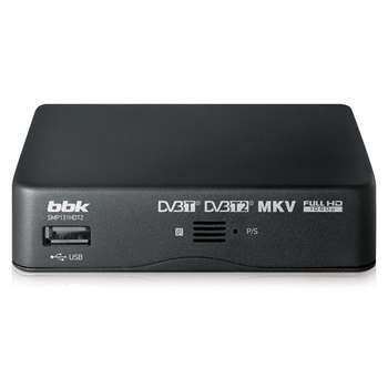 Спутниковый ресивер BBK DVB-T2  SMP131HDT2 темно-серый