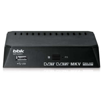 Спутниковый ресивер BBK DVB-T2  SMP132HDT2 темно-серый