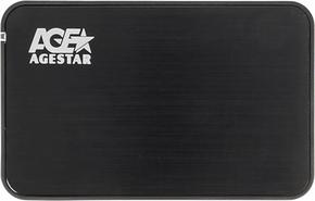 Бокс для HDD AgeStar 3UB2A8-6G SATA алюминий черный 2.5"