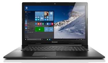 Ноутбук Lenovo IdeaPad G7080 Pentium 3825U/4Gb/500Gb/DVD-RW/Intel HD Graphics/17.3"/HD+ /Linpus/black/WiFi/BT/Cam/2800mAh