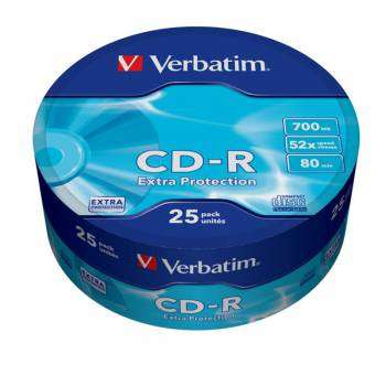 Оптический диск Verbatim CD-R  700Mb 52x Cake Box