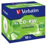Оптический диск Verbatim CD-RW 700Mb 4x Jewel case 43123