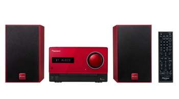Музыкальный центр Pioneer Микросистема  X-CM35-R красный 30Вт/CD/CDRW/FM/USB/BT