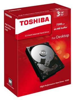 Жесткий диск HDD Toshiba SATA-III 3Tb HDWD130EZSTA P300 64Mb 3.5" Rtl