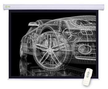 Экран CACTUS 150x150см Motoscreen CS-PSM-150x150 1:1 настенно-потолочный рулонный