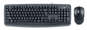 Комплект (клавиатура+мышь) Genius Комплект клавиатура + мышь KM-130, Black, USB 31330210102