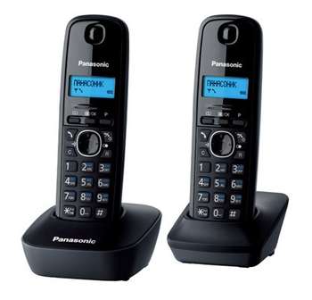 Телефон Panasonic Р/ Dect KX-TG1612RUH темно-серый АОН