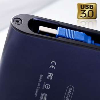 Внешний накопитель Silicon Power USB 3.0 500Gb A80 Armor 2.5" синий