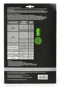 Бумага CACTUS CS-SGA428020 A4/280г/м2/20л./белый полуглянцевое для струйной печати