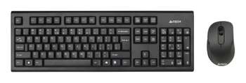 Комплект (клавиатура+мышь) 7100N клав:черный мышь:черный USB беспроводная