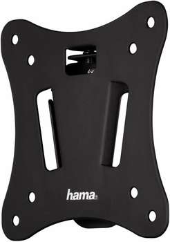 Кронштейн Hama H-118658 черный 10"-26" макс.25кг настенный фиксированный (00118658)