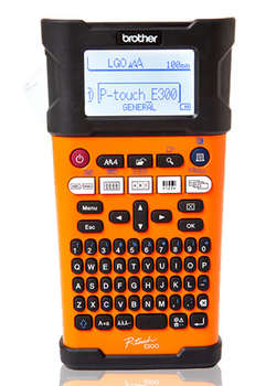 Принтер специализированный Brother P-touch PT-E300VP переносной оранжевый/черный