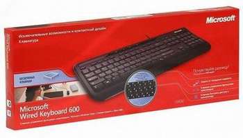 Клавиатура Microsoft Wired Keyboard 600 Black USB ANB-00018