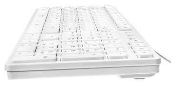 Клавиатура 556S белый USB slim Multimedia