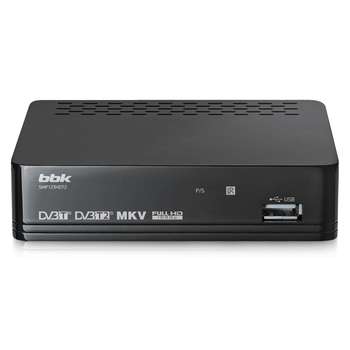 Спутниковый ресивер BBK DVB-T2  SMP123HDT2 темно-серый