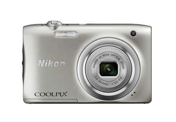 Фотокамера NIKON Фотоаппарат цифровой A100 серебристый, 20Mpx CCD, zoom 5x, HD720, экран 2.6'', Li-ion A100/Silver