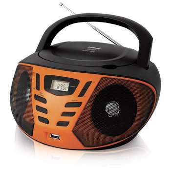Магнитола BBK BX193U черный/оранжевый 2Вт/CD/CDRW/MP3/FM/USB