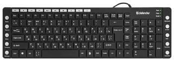 Клавиатура DEFENDER OfficeMate HM-710 RU,черный,полноразмерная USB