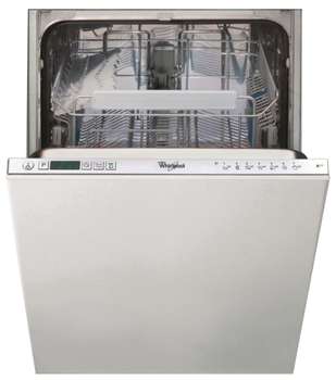 Посудомоечная машина WHIRLPOOL / Узкая,  82x45x55, 10 комплектов посуды, 7 программ, регулировка высоты верхней корзины, расход 9 л,  цифровой дисплей с LED-индикацией