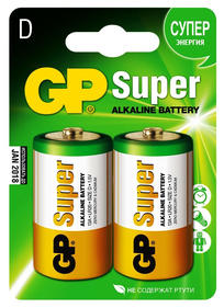 Аккумулятор GP Батарея Super Alkaline 13A LR20 D