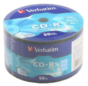 Оптический диск Verbatim CD-R 700Mb 52x bulk