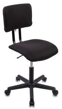 Кресло, стул БЮРОКРАТ Кресло  CH-1200NX/BLACK без подлокотников черный