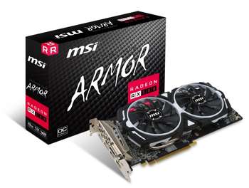 Видеокарта MSI PCI-E Radeon RX 580 ARMOR 8G OC AMD Radeon RX 580 8192Mb 256bit GDDR5 1366/8000 DVIx1/HDMIx2/DPx2/HDCP Ret