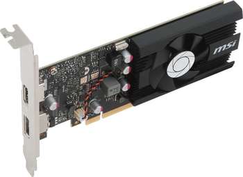 Видеокарта MSI GT 1030 2G LP OC nVidia GeForce GT 1030 2048Mb 64bit GDDR5 1265/6008/HDMIx1/DPx1/HDCP PCI-E Ret low profile