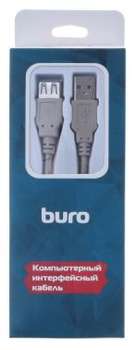 Кабель BURO BHP RET USB_AF30 USB A 3м серый блистер