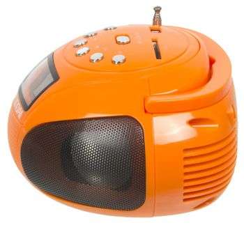 Магнитола HYUNDAI АудиоH-PAS120 оранжевый 6Вт MP3 FM USB SD