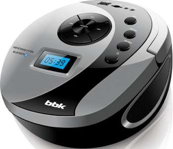 Магнитола BBK АудиоBS10BT черный/серый 4Вт/MP3/FM/USB/BT/microSD