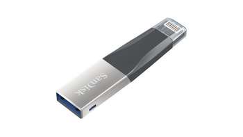 Flash-носитель SanDisk 64Gb iXpand Mini SDIX40N-064G-GN6NN USB3.0 черный/серебристый