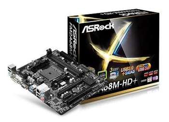 Материнская плата ASRock AMD A68H SFM2+ MATX FM2A68M-HD+