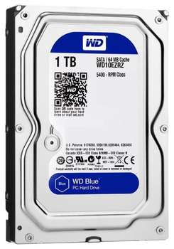 Жесткий диск HDD Western Digital SATA III 1Tb WD10EZRZ BLUE