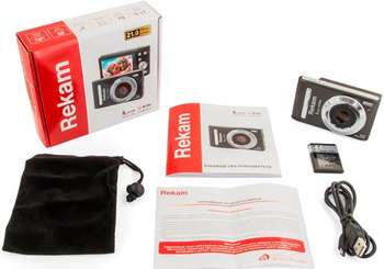 Фотокамера REKAM Фотоаппарат iLook S970i темно-серый 21Mpix 3" 720p SDHC/MMC CMOS IS el/Li-Ion