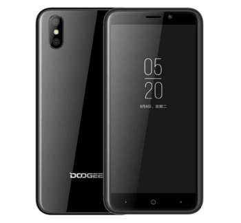 Смартфон Doogee X50 Black, 5'' 960x480, 1.3GHz, 4 Core, 1GB RAM, 8GB, up to 128GB flash, 5Mpix+0.3Mpix/5Mpix, 2 Sim, 2G, 3G, BT, Wi-Fi, GPS, Micro-USB, 2000mAh, Android 8.1 Oreo версия GO, 142g, 139x67.4x9mm X50_Black