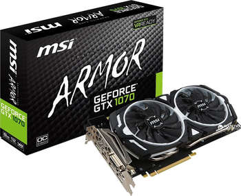 Видеокарта MSI GeForce GTX 1070 ARMOR 8G